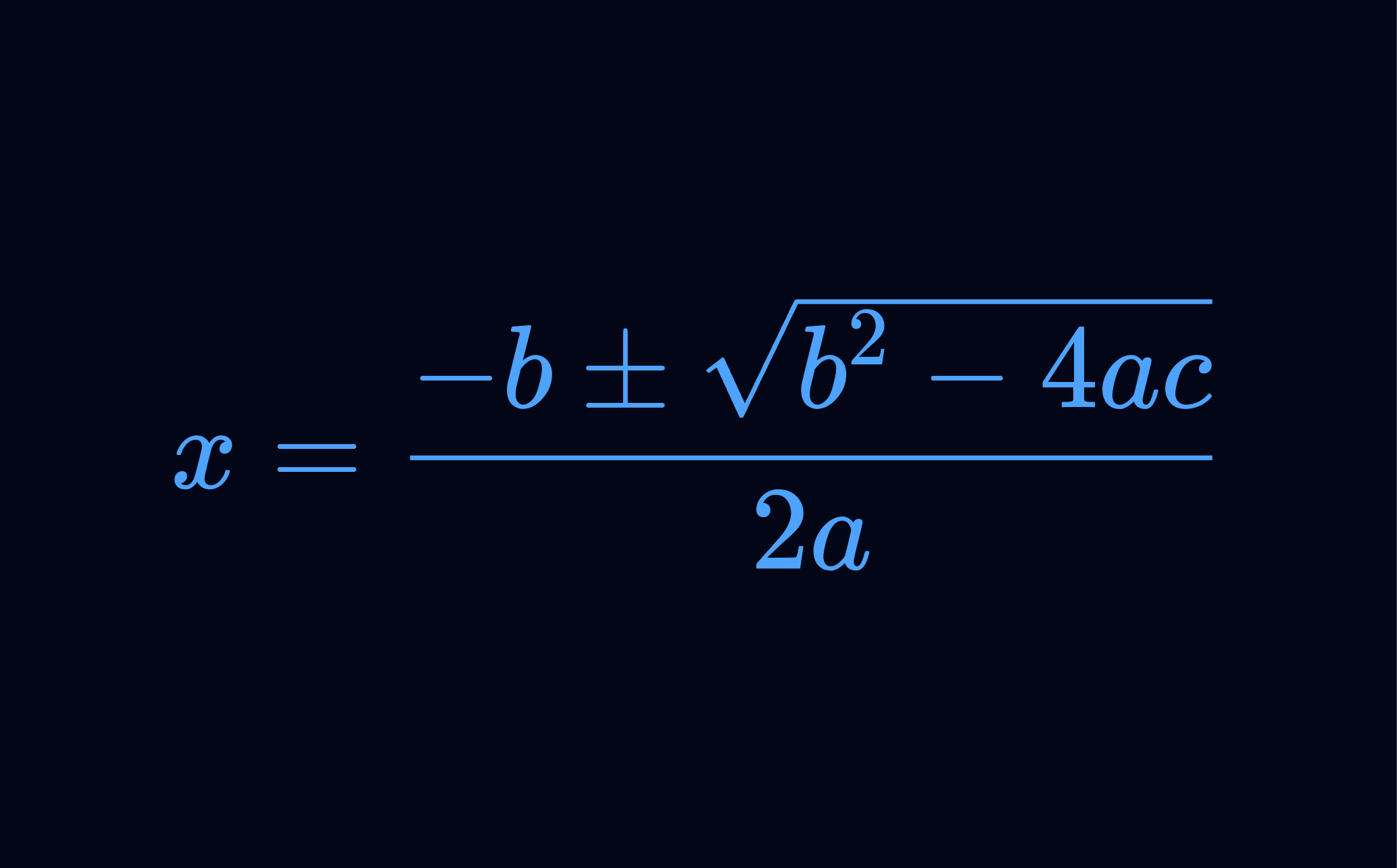 Example of mathematical formula