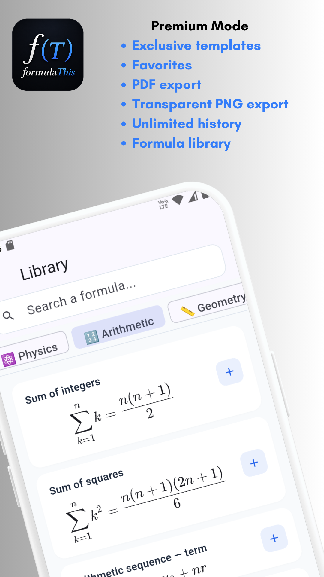 formulaThis history and favorites